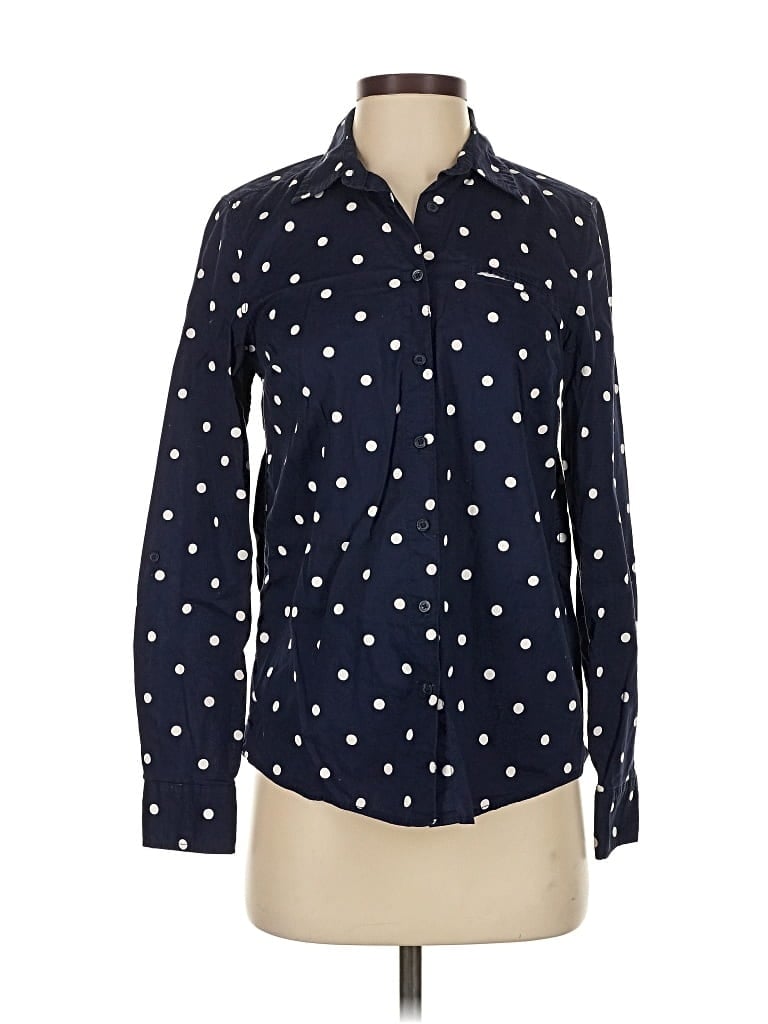 Pre-owned Tommy Hilfiger Long Sleeve Button Down Shirt In Blue