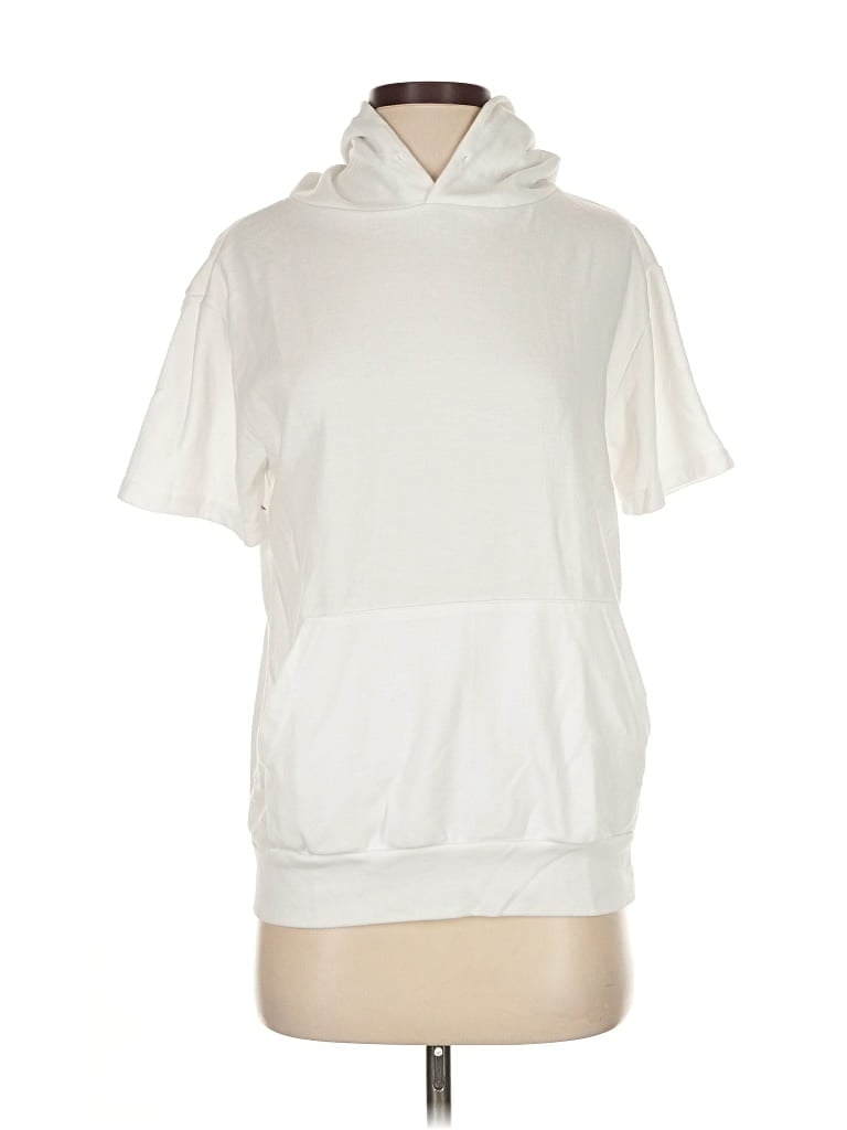 Pre-owned Assorted Brands Pullover Hoodie In White