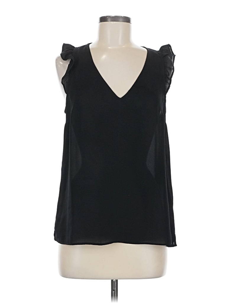 Pre-owned J.crew Factory Store Sleeveless Blouse In Black