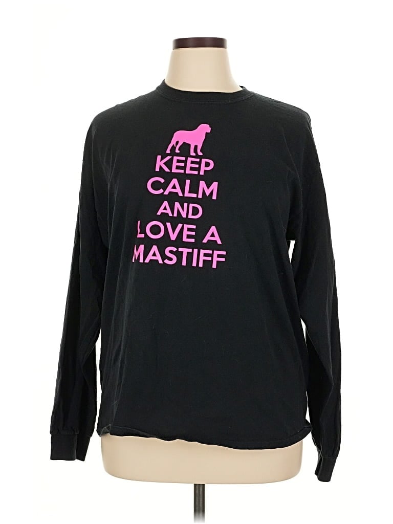 Pre-owned Gildan Sweatshirt In Black