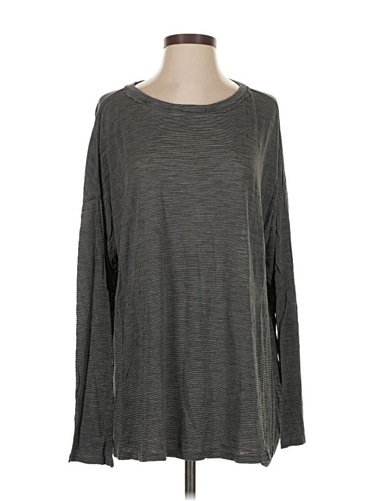 Pre-owned We The Free Long Sleeve T-shirt In Gray