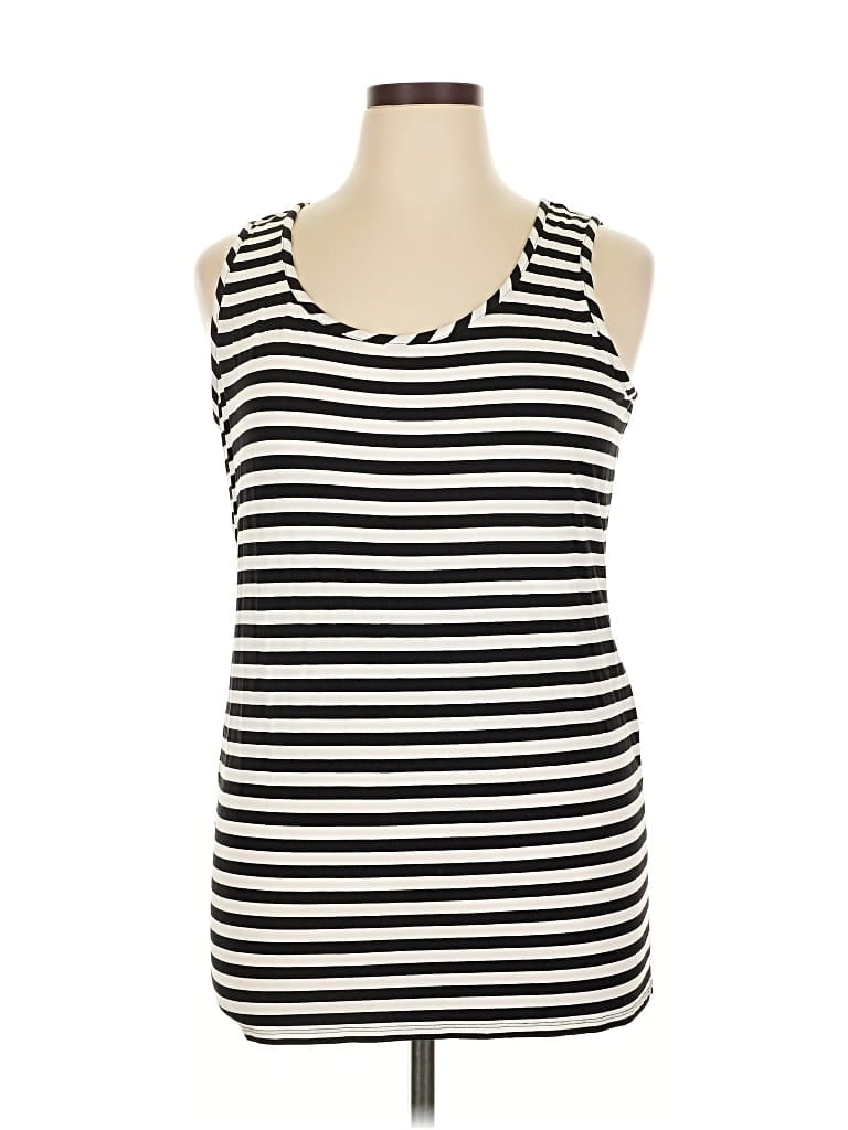 Pre-owned Joseph Ribkoff Tank Top Black Scoop Neck Tops