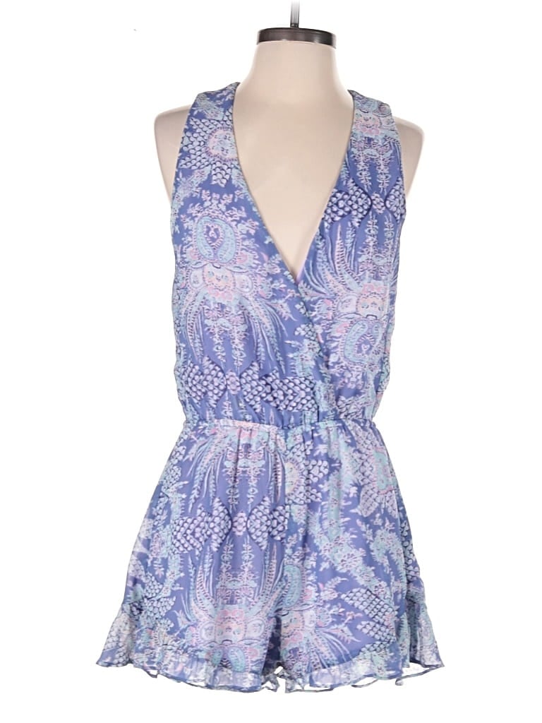 Pre-owned Show Me Your Mumu Romper In Blue