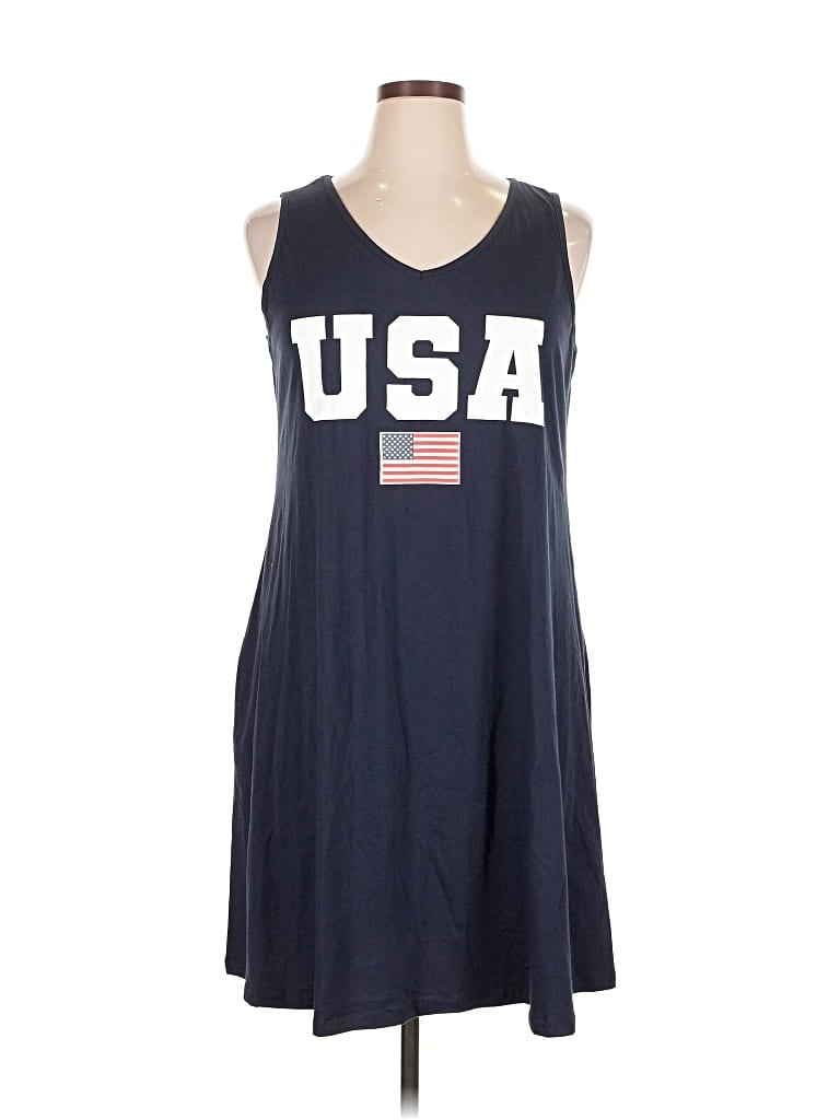 Pre-owned Unbranded Casual Dress In Blue