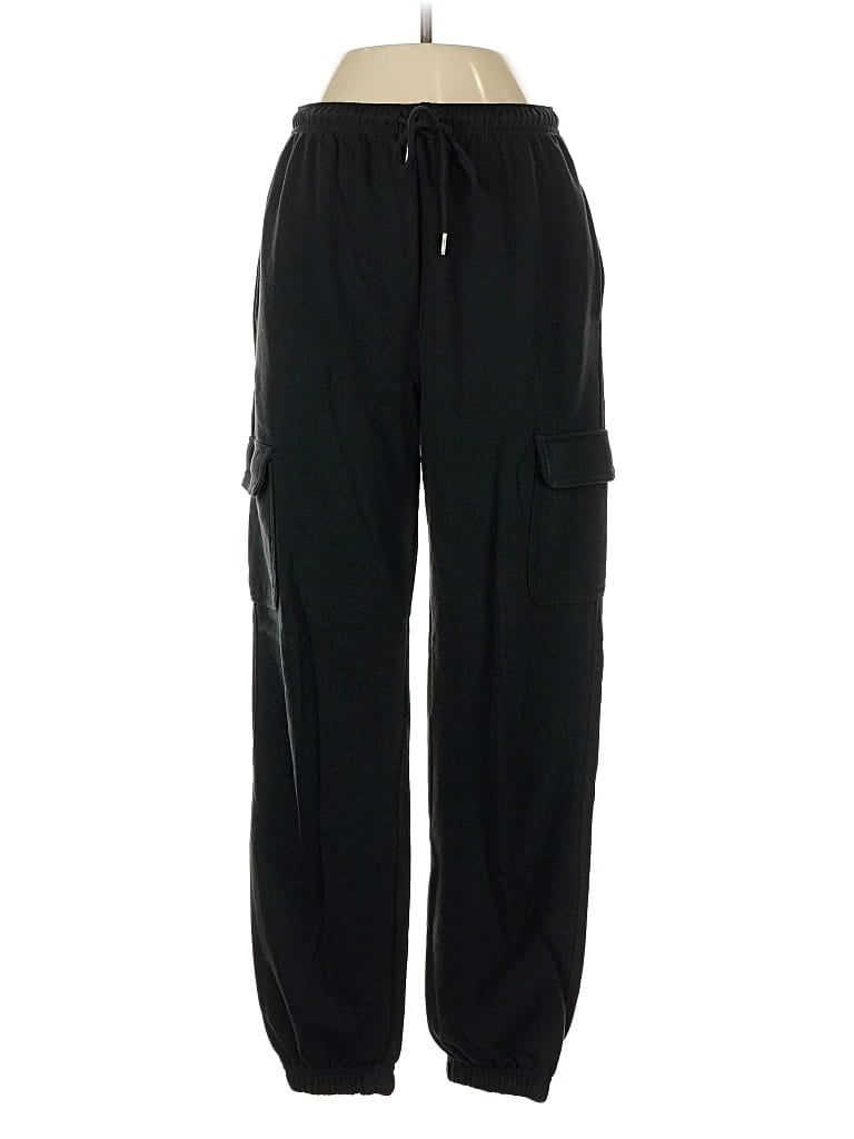 Pre-owned Bershka Cargo Pants In Black