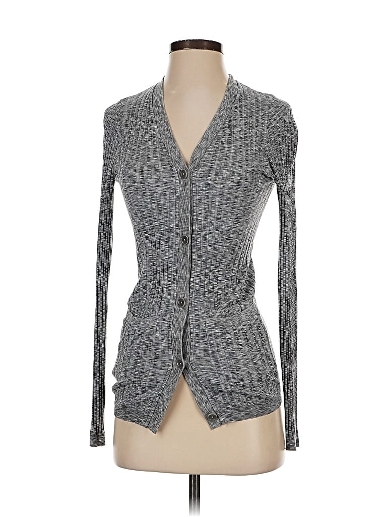 Pre-owned Athleta Cardigan Sweater In Gray