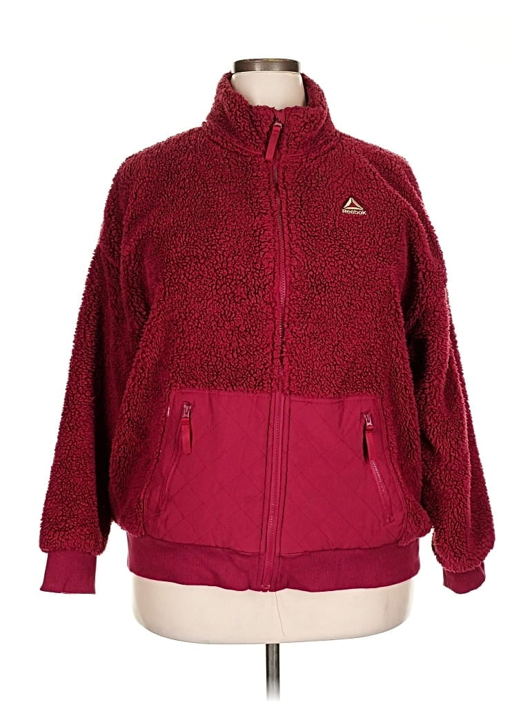 Pre-owned Reebok Sweatshirt In Burgundy