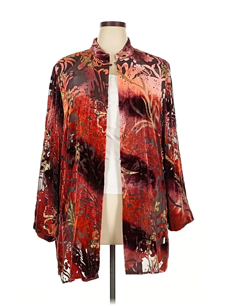 Pre-owned Due Per Due Kimono In Red