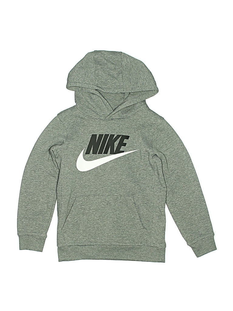 Pre-owned Nike Kids' Pullover Hoodie In Green