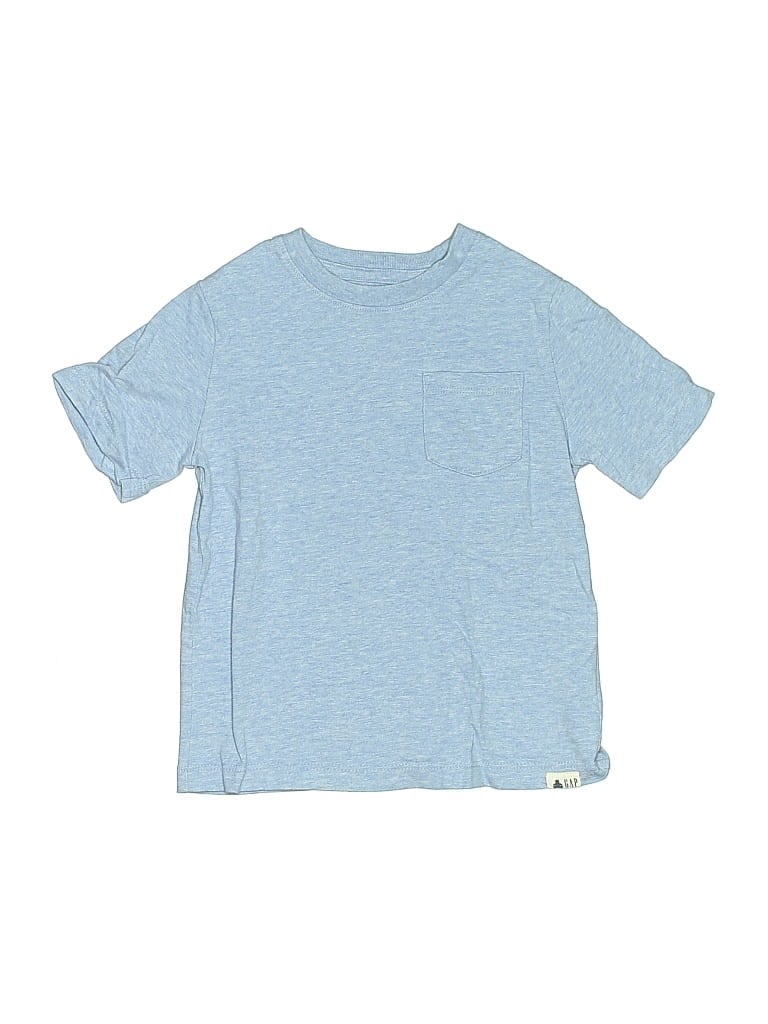 Pre-owned Baby Gap Kids' Short Sleeve T-shirt In Blue