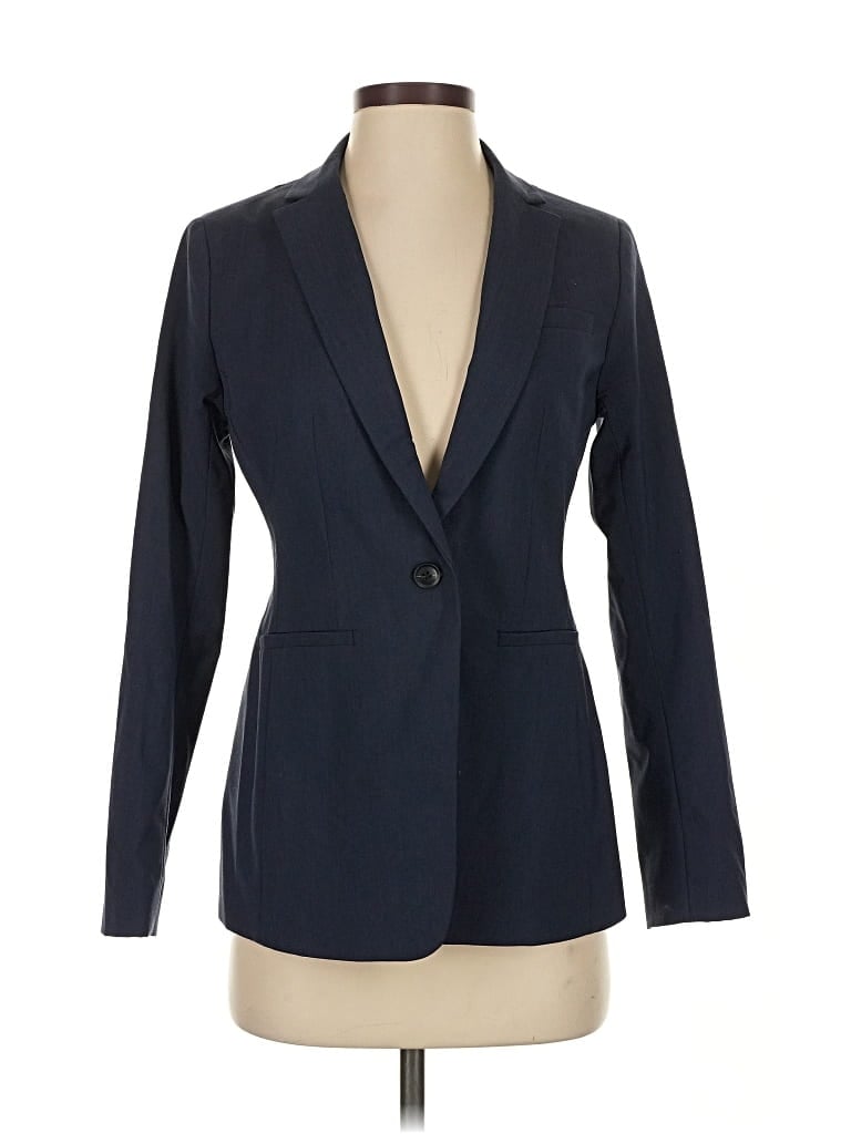Pre-owned Banana Republic Wool Blazer Jacket In Blue