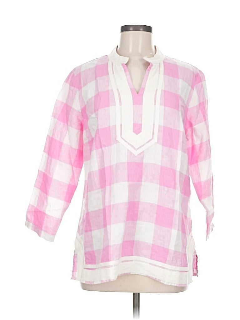 Pre-owned Crown & Ivy 3/4 Sleeve Blouse In Pink