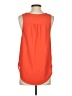 Everly 100% Polyester Orange Sleeveless Blouse Size S - photo 2