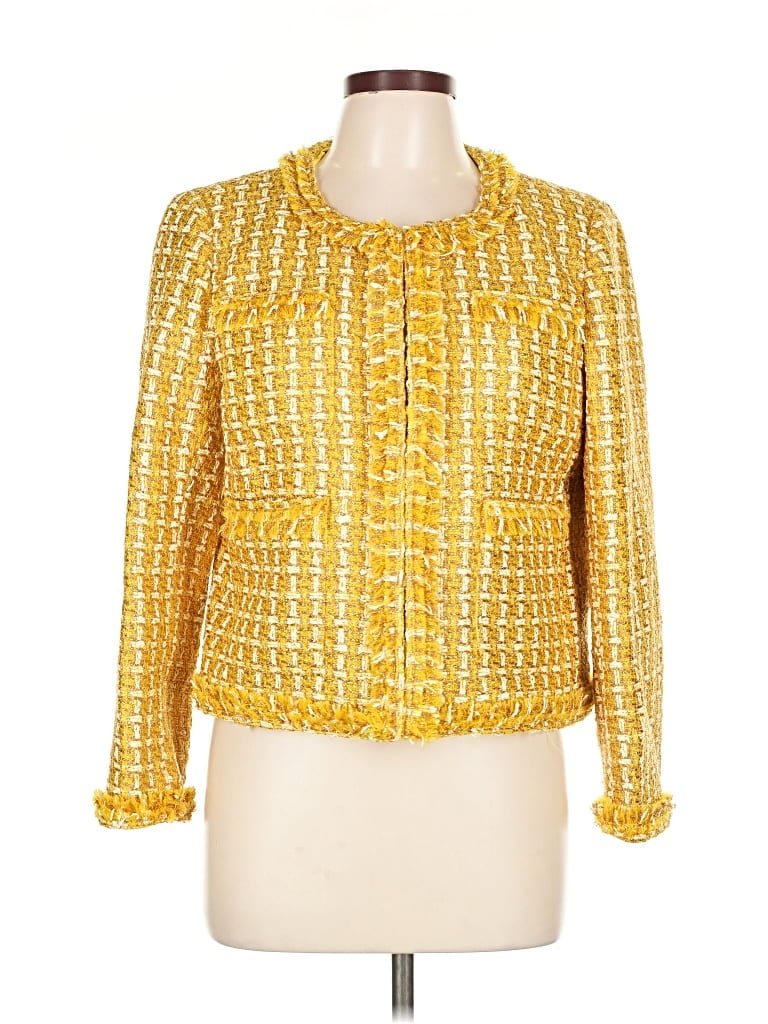 Pre-owned J.crew Collection Jacket In Yellow