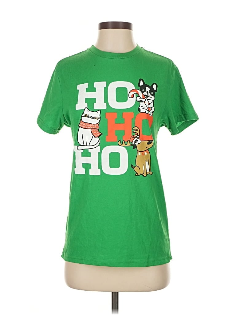 Pre-owned Unbranded Short Sleeve T-shirt In Green