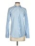 J.Crew 100% Cotton Checkered-gingham Blue Long Sleeve Button-Down Shirt Size 2 - photo 1