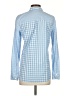 J.Crew 100% Cotton Checkered-gingham Blue Long Sleeve Button-Down Shirt Size 2 - photo 2
