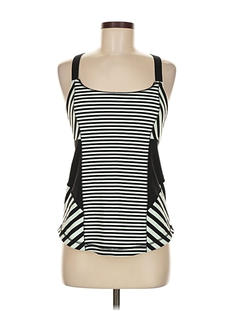 Pre-owned Lululemon Athletica Tank Top Green Strapless Neckline Tops