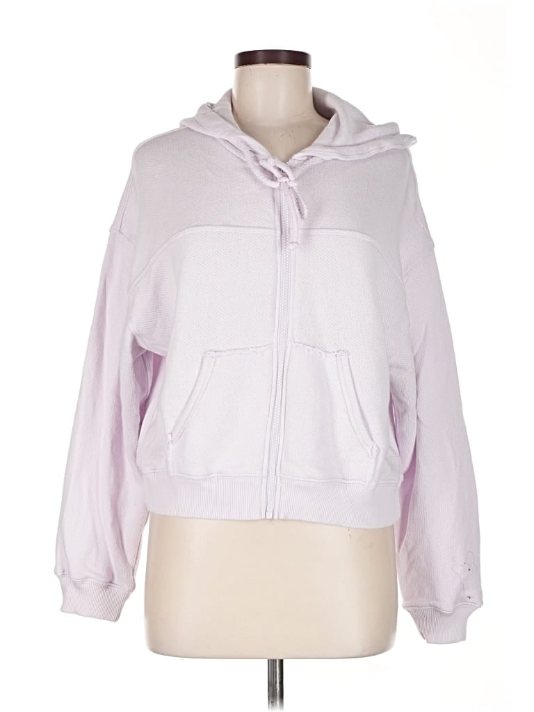 Pre-owned American Eagle Outfitters Zip Up Hoodie In Purple