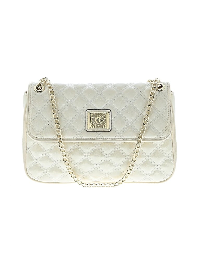 Pre-owned Anne Klein Shoulder Bag In White