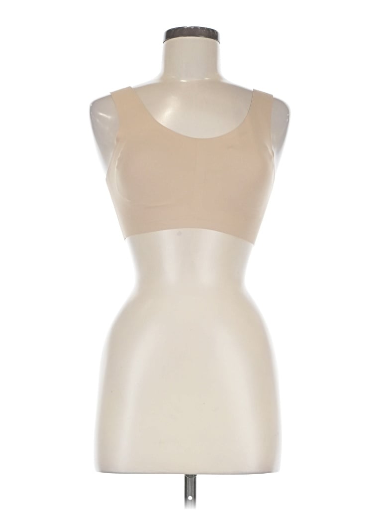 Pre-owned Aerie Tank Top Tan Strapless Neckline Tops In Brown