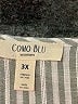 Como Blu Silver Sleeveless Button-Down Shirt Size 3X - photo 7
