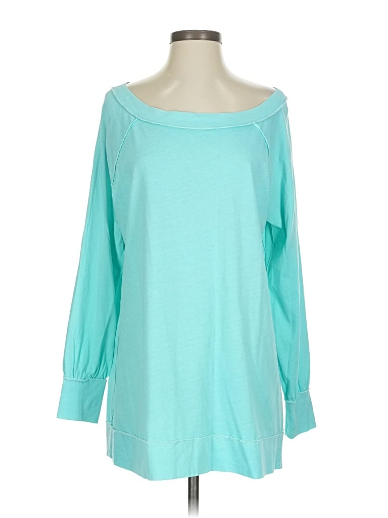 Pre-owned We The Free 3/4 Sleeve T-shirt In Blue