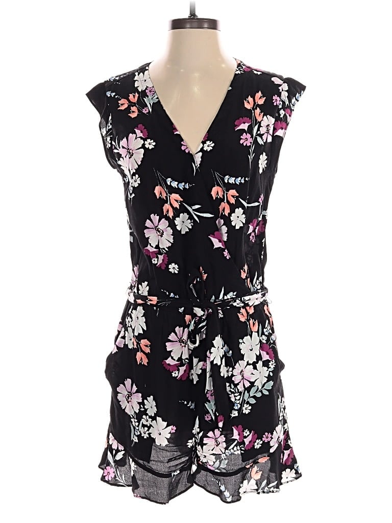 Pre-owned Ann Taylor Loft Romper In Black