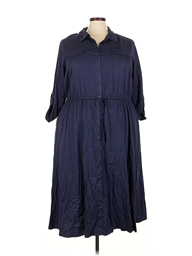 Pre-owned Torrid Casual Dress In Blue