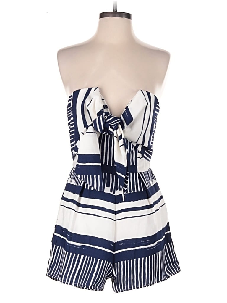 Pre-owned Lulus Romper In Blue