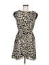 H&M 100% Polyester Animal Print Brown Cocktail Dress Size 6 - photo 1