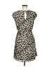 H&M 100% Polyester Animal Print Brown Cocktail Dress Size 6 - photo 2