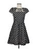 Maeve Polka Dots Black Casual Dress Size 2 - photo 1