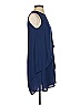 BCBGMAXAZRIA 100% Polyester Solid Blue Cocktail Dress Size XS - photo 4