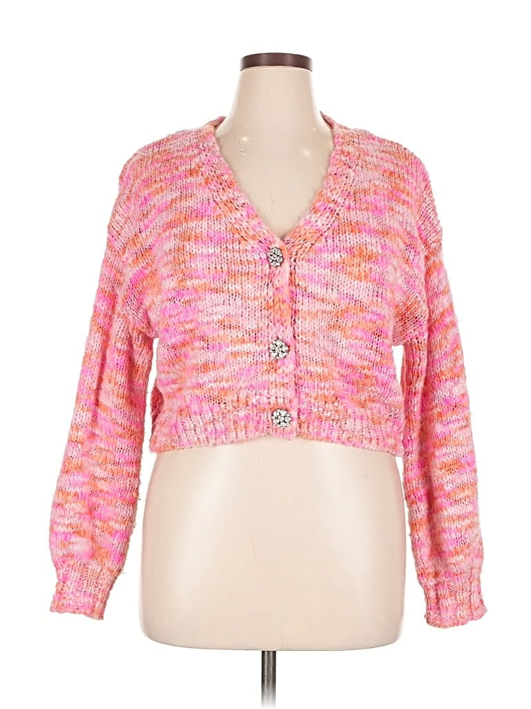 Pre-owned Wild Fable Cardigan Sweater In Pink