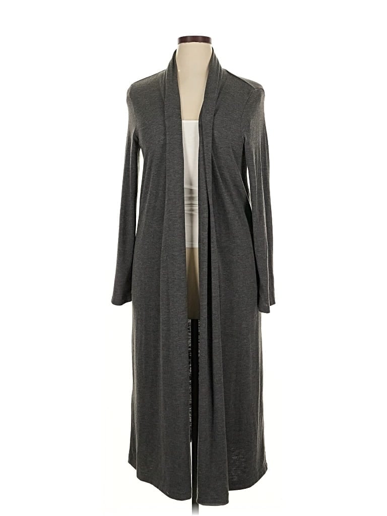 Pre-owned Michael Stars Cardigan Sweater In Gray