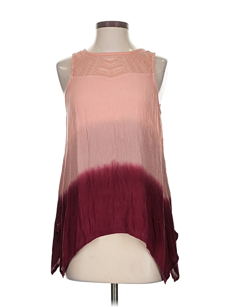 Pre-owned Maurices Sleeveless Blouse In Burgundy