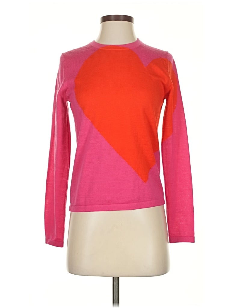 Pre-owned Banana Republic Long Sleeve T-shirt In Pink