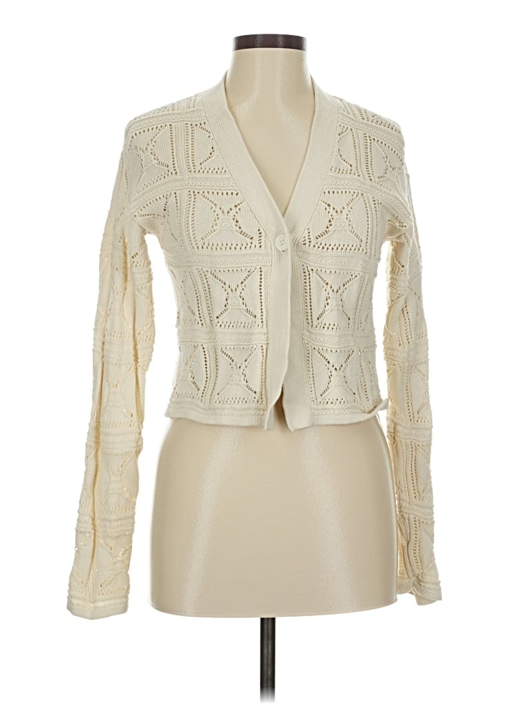 Pre-owned The Drop Cardigan Sweater In White