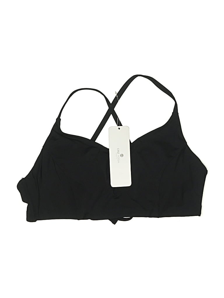 Crz Yoga Swimsuit Top Black Swimwear In Black