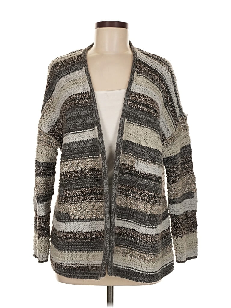 Pre-owned Jjill Cardigan Sweater In Gray
