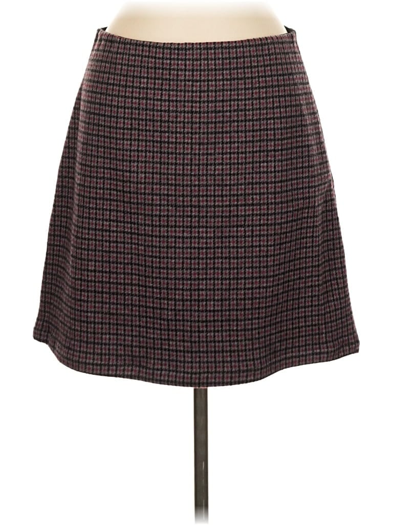 T Tahari Casual Skirt In Burgundy