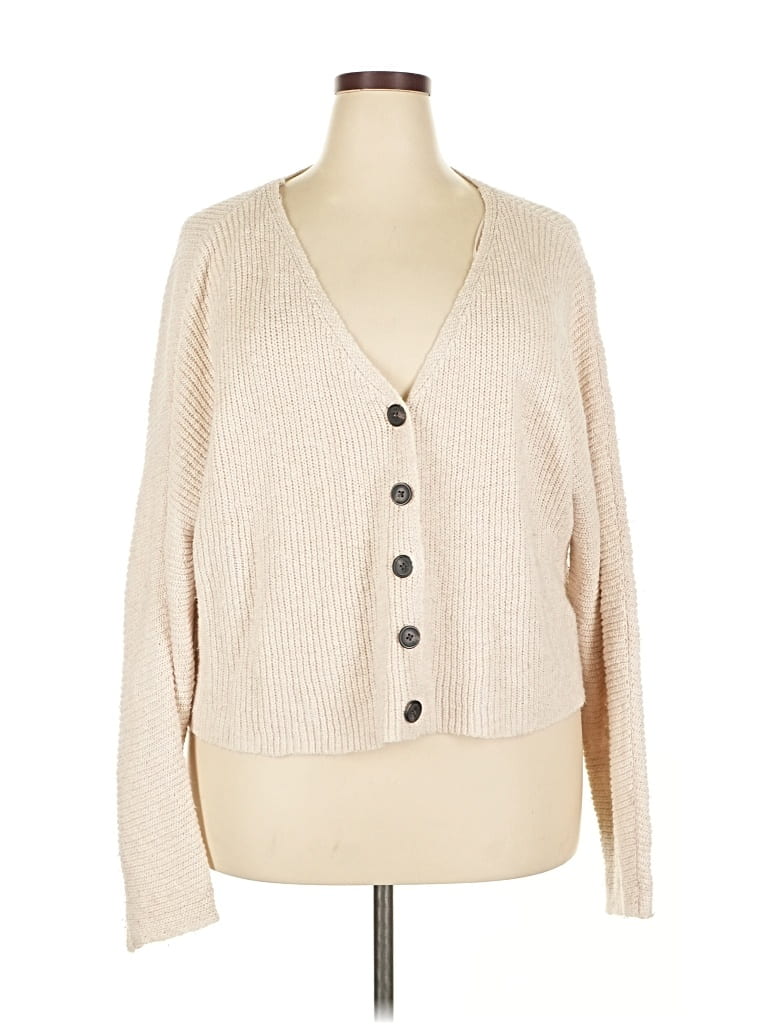 Pre-owned American Eagle Outfitters Cardigan Sweater In Brown