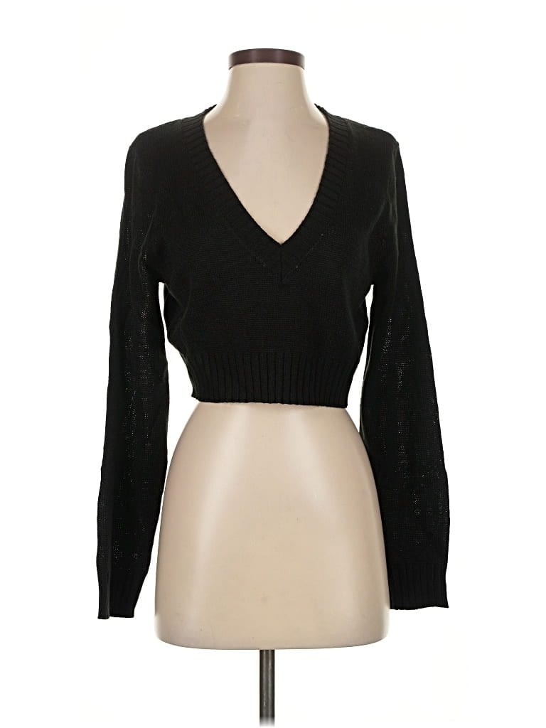 Pre-owned Unbranded Pullover Sweater In Black