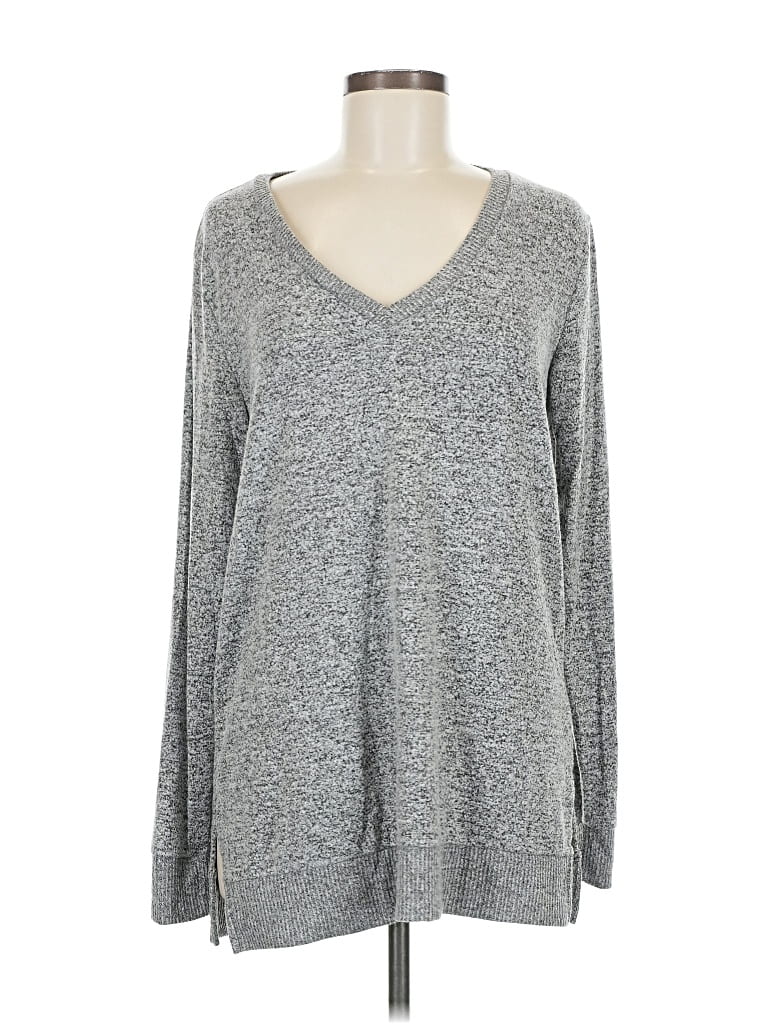 Pre-owned Lucky Brand Pullover Sweater In Gray