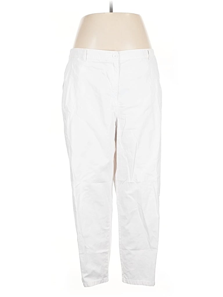 Pre-owned Eileen Fisher Casual Pants In White