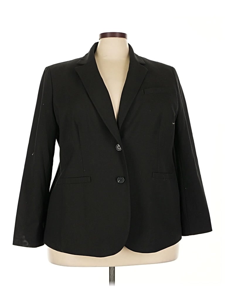 Pre-owned Jones New York Collection Blazer Jacket In Black