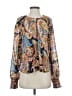 Sanctuary Blue Long Sleeve Blouse Size XS - photo 1