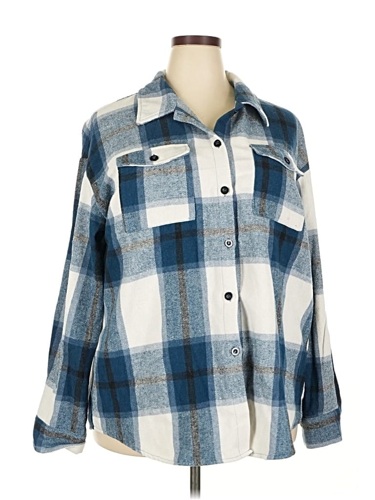 Pre-owned Automet 3/4 Sleeve Blouse In Blue