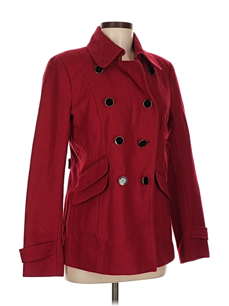 Pre-owned Express Coat In Red